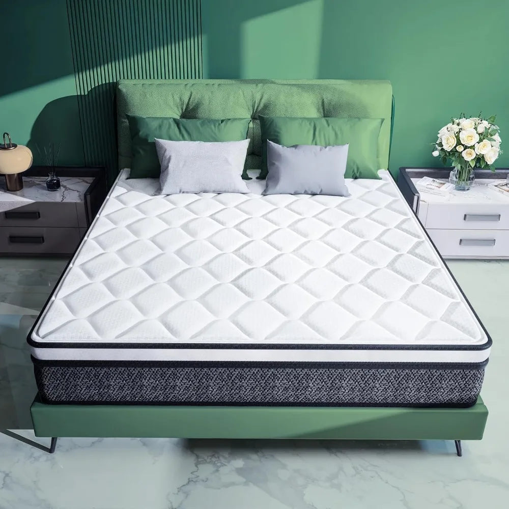 Angduo Hybrid Gel Memory Foam Mattress With Springs