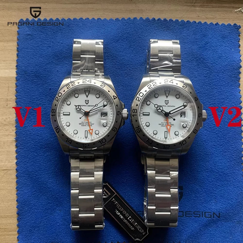 PAGANI DESIGN GMT Automatic Stainless Steel Watch Edition