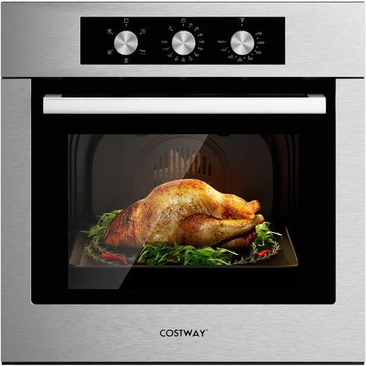 Costway 24 Inch Built In Wall Oven 2.47 CuFt 5 Functions