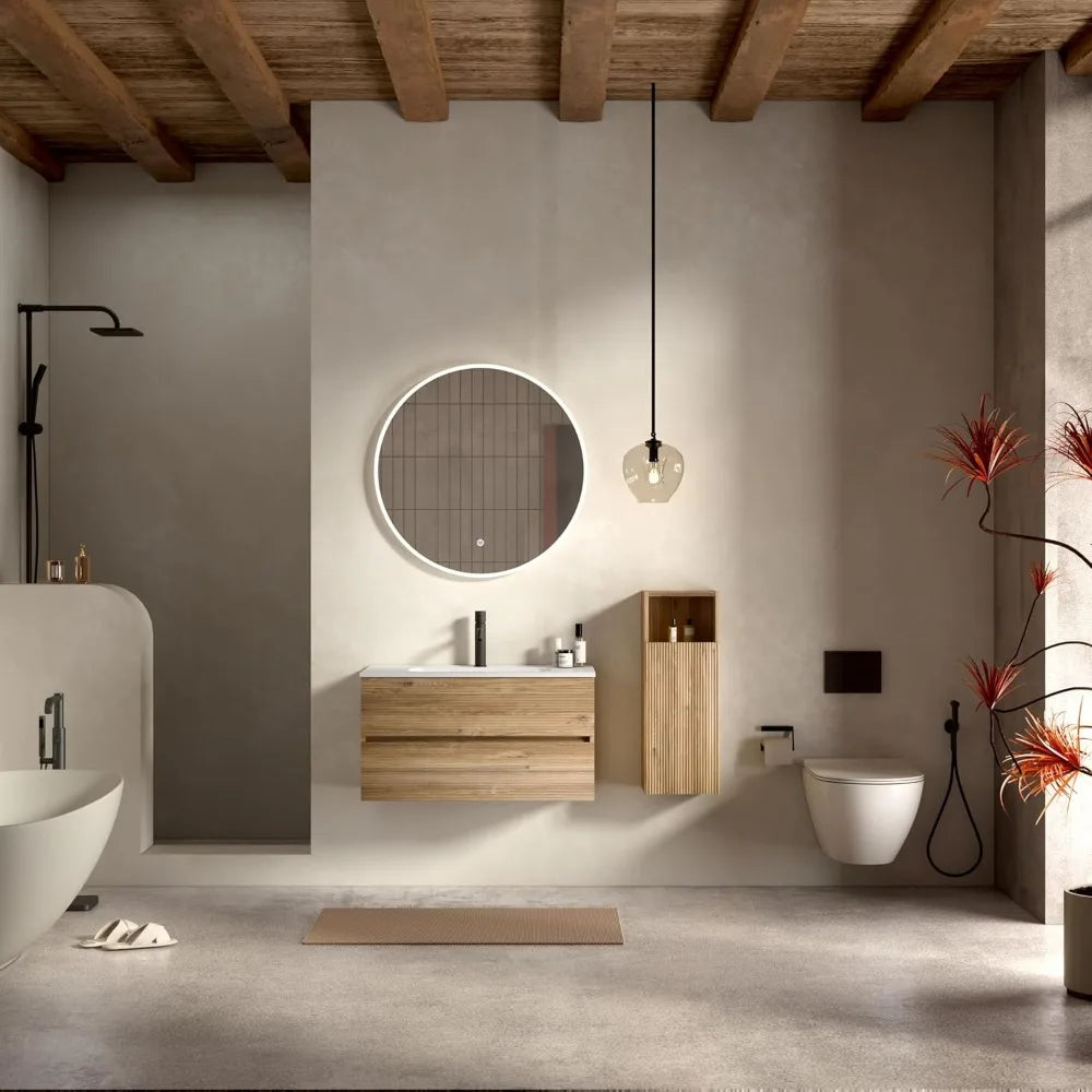 36'' Floating Bathroom Vanity with Sink Combo, Modern Bathroom Cabinet with 2-Soft Close & Large Storage Drawers, for Bath