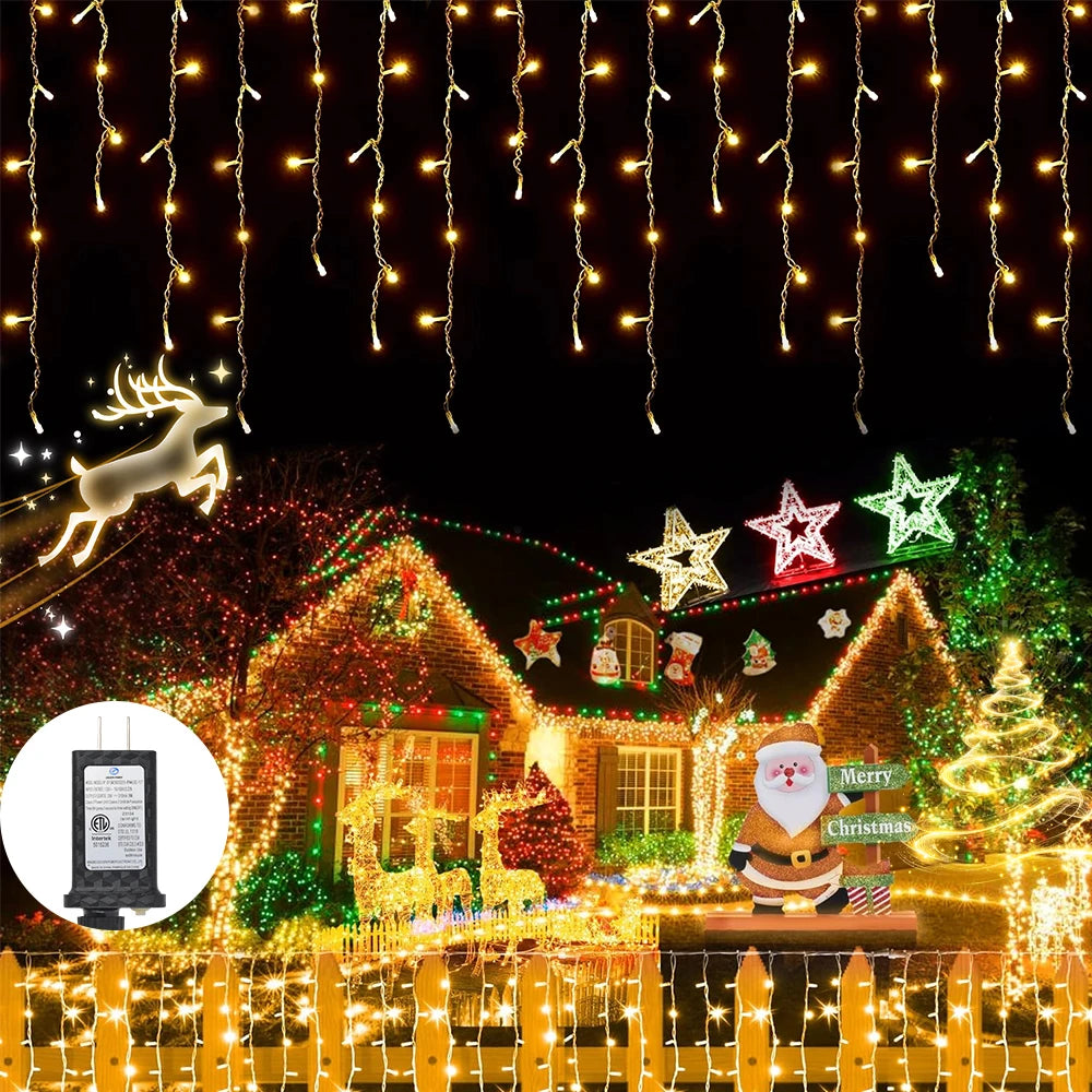 String Light 66FT640Led String Light Warm Light Cold Light Decoration For Christmas Festival