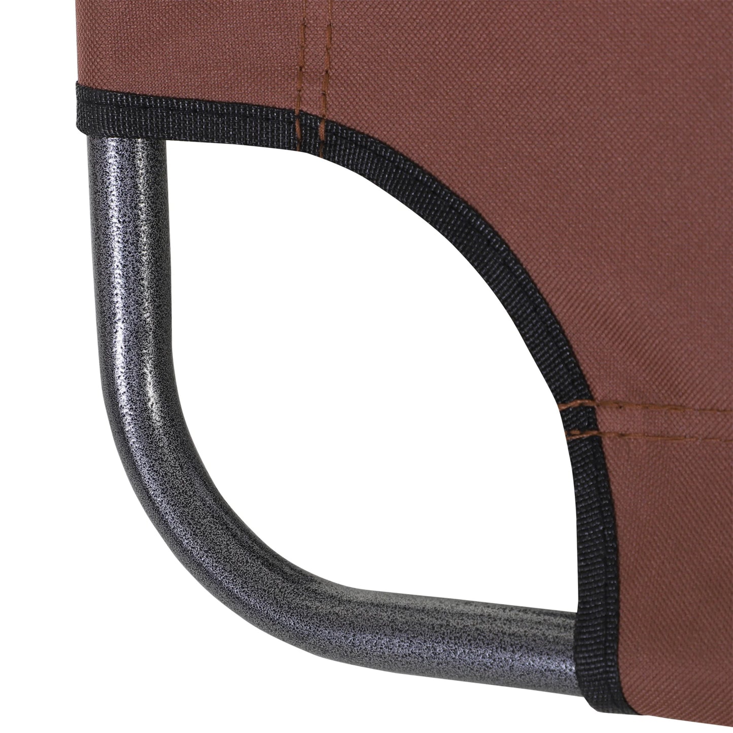 Outdoor Folding Patio Chaise Lounger Armchair Recliner W/ Padded Headrest, Brown