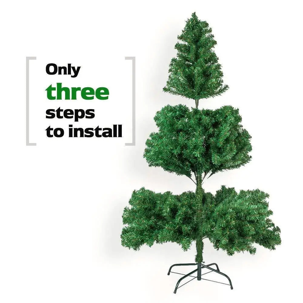 6ft 1050 Branch Premium Artificial Christmas Tree - Holiday Decor for Home & Office