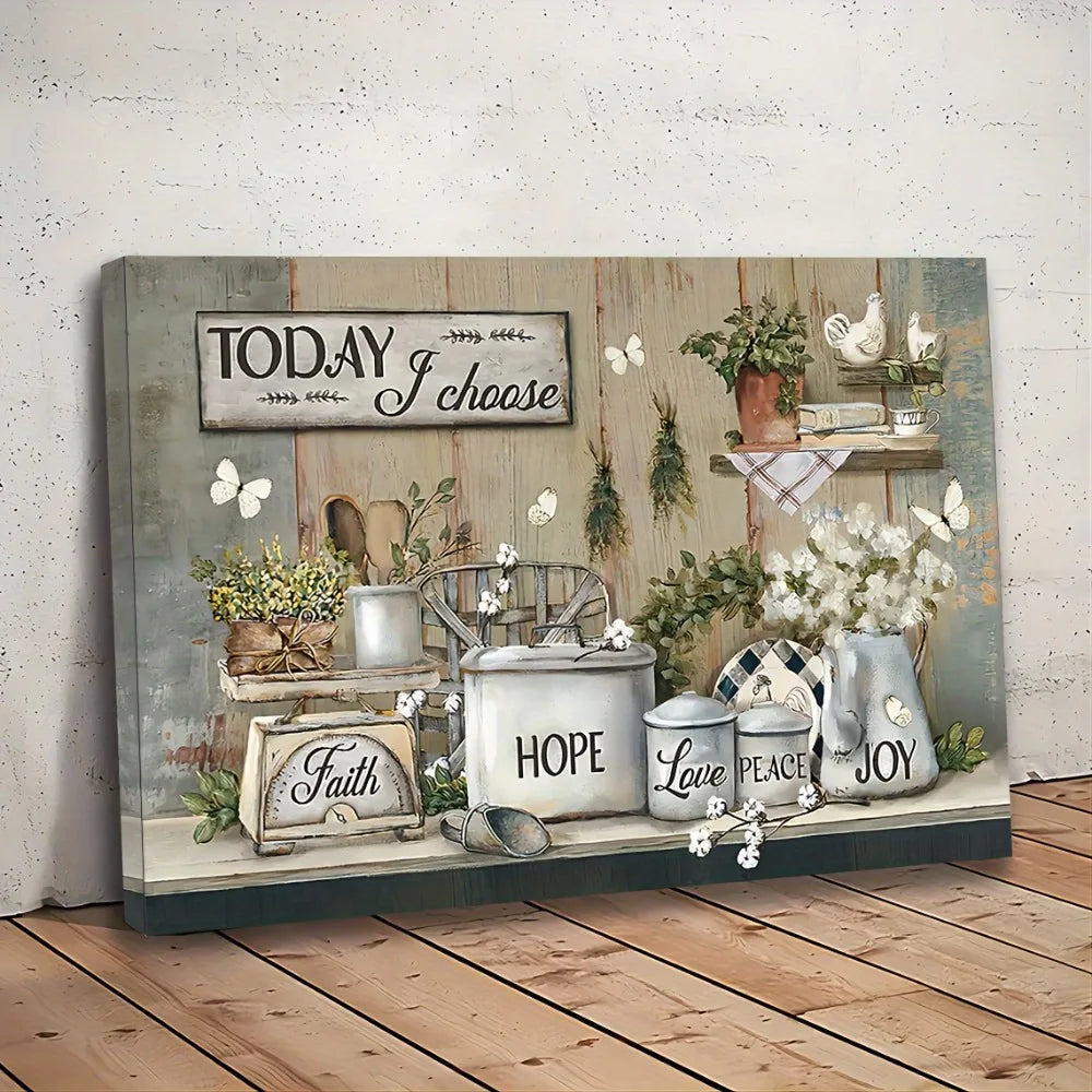 Art Deco Mural Wall Art For Farmhouse Home Decor Accent