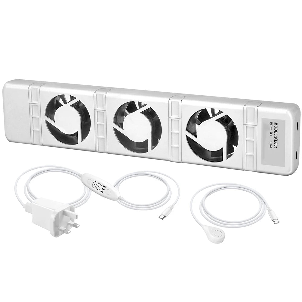 Radiator Fan HVAC Smart Radiator Ventilator Fan With Thermostat Switch for Heating Fireplace Intelligent Cooling Ventilation