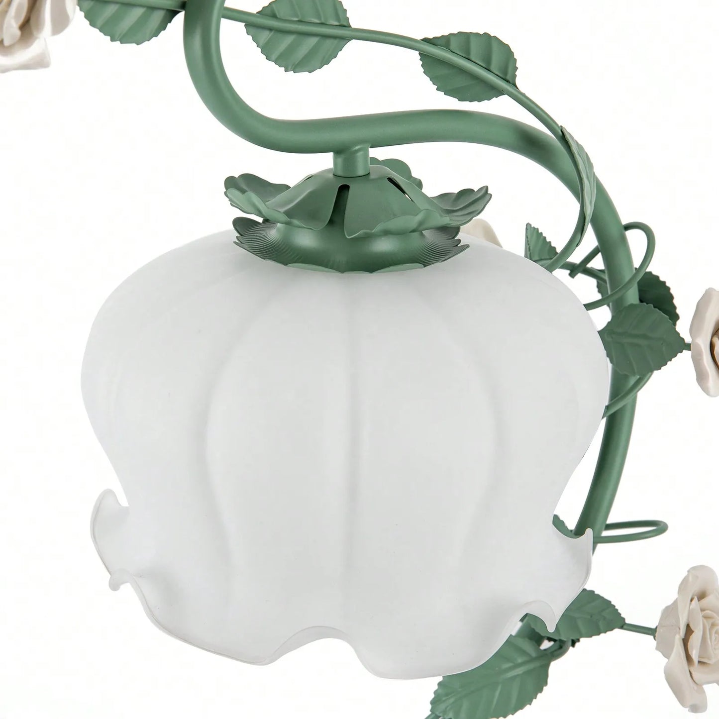 Modern Bedside Lamp Stained Glass Flower Table Reading Lamps Nightstand Desk Lights, One-Light, 20In Tall For Bedroom