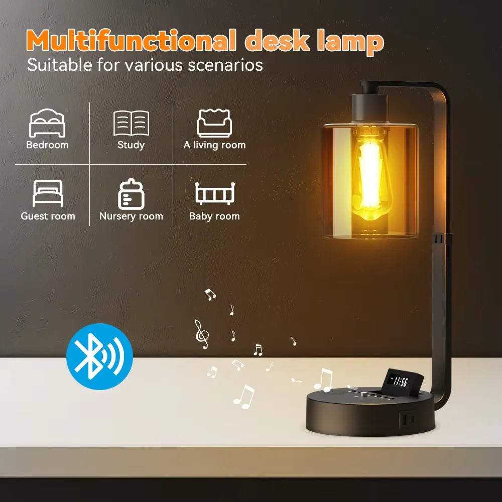 LED Bedside Lights Table Lamp Dimmable Desk Lamp Touch Night Light Office Table Rechargeable Study Reading Button Desk Lights