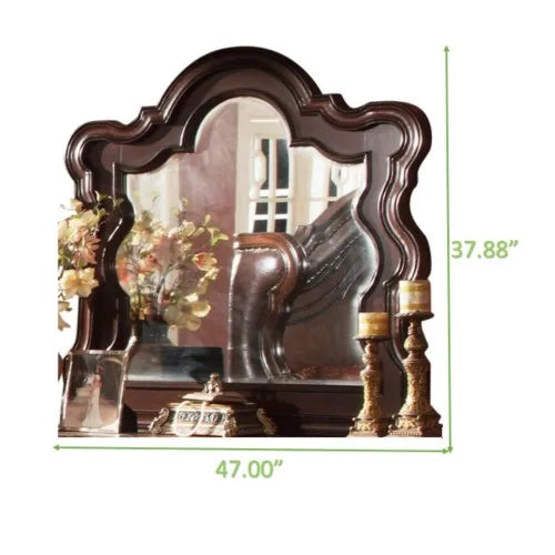 Traditional Style King 5pc Bedroom Set Dark Walnut Wood