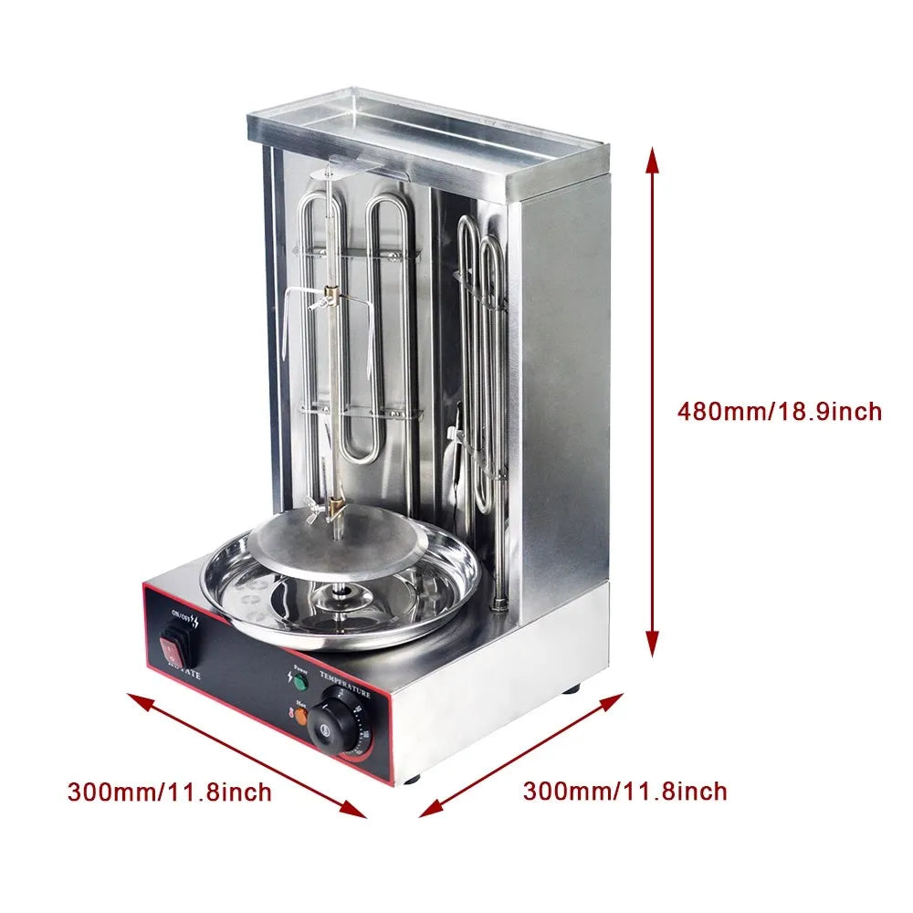 Onehappy for commercial household electric kebab grill shawarma machine automatic rotating grill heating tube