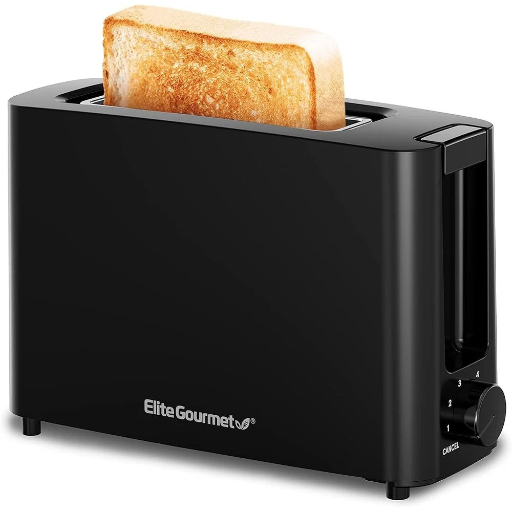 Single Slice Toaster Wide Slot 6 Toasting Levels Crumb Tray