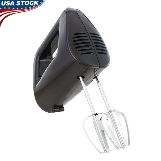5-Speed Corded Hand Mixer with 2 Beaters Comfortable Handle Powerful Motor Kitchen Appliance Durable Lightweight Easy to Use