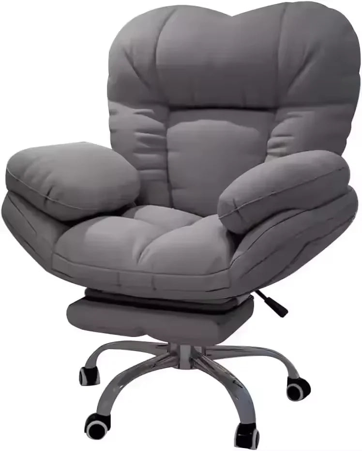 Dark Gray Recliner Gaming Chair - Home Office Desk Chair with Lift, Comfortable Armchair for Living Room & Bedroom