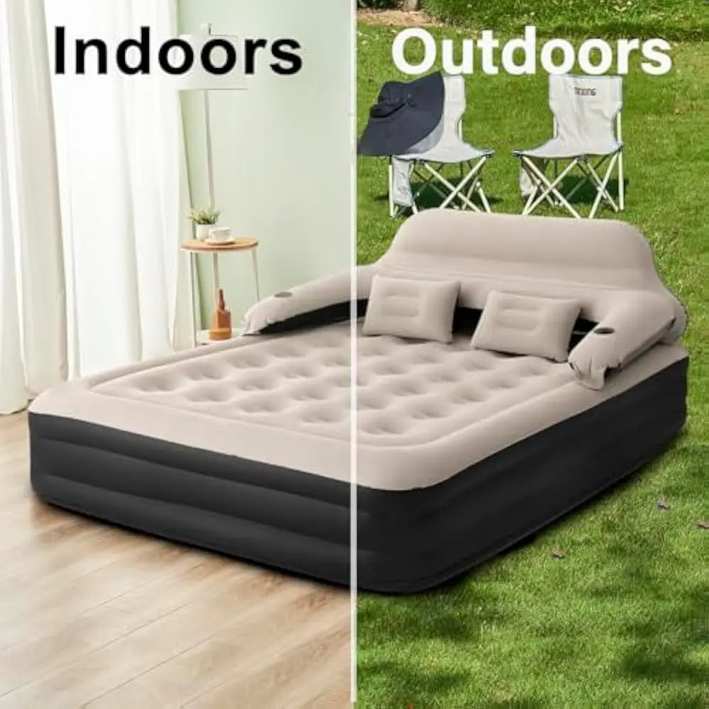 General Air Mattress With Adjustable Headboard And Pump