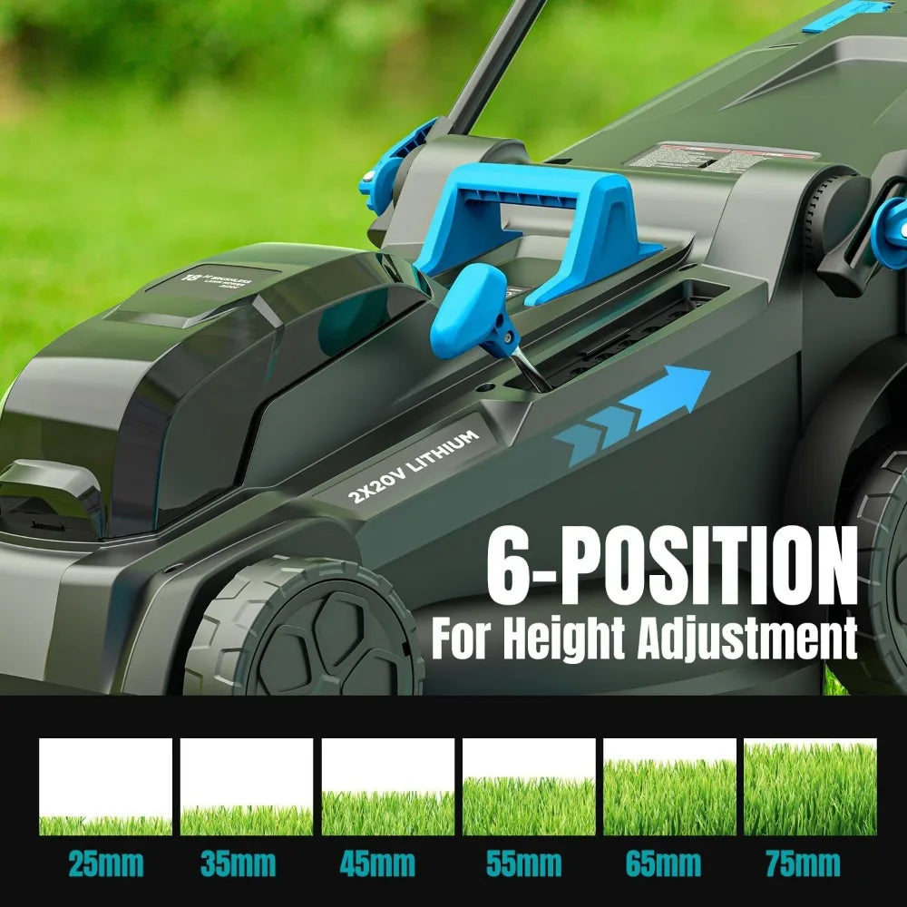 MightyMow Cordless Electric Lawn Mower With Brushless Motor