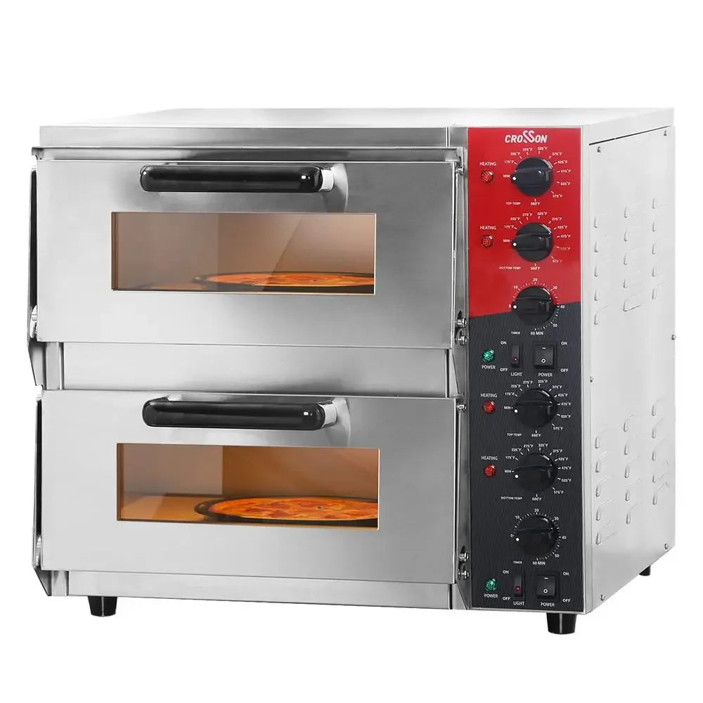 Commercial Double Deck Countertop Pizza Oven ETL Certified