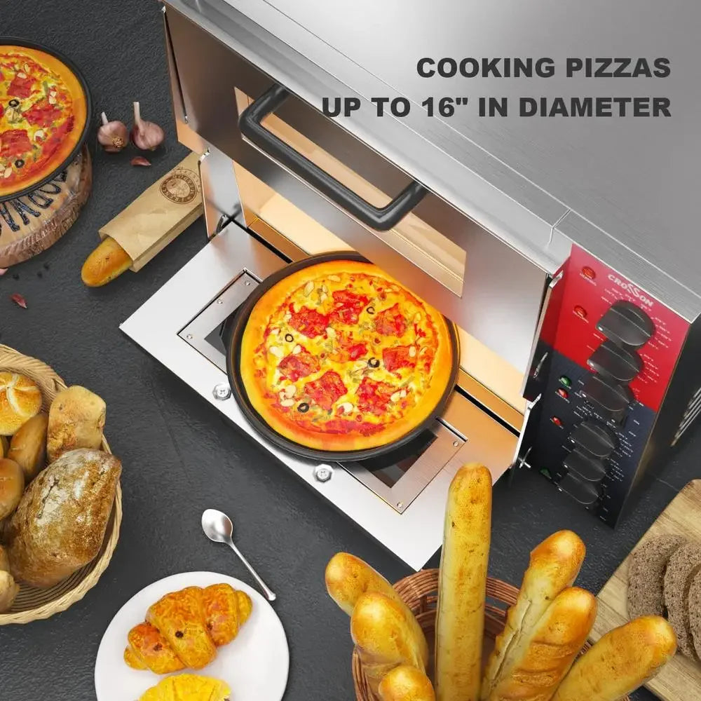Commercial Double Deck Countertop Pizza Oven ETL Certified