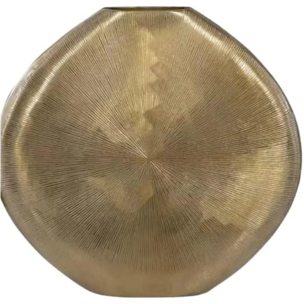 Elegant Gold Metal Flower Vase for Modern Home Décor