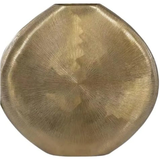 Elegant Gold Metal Flower Vase for Modern Home Décor