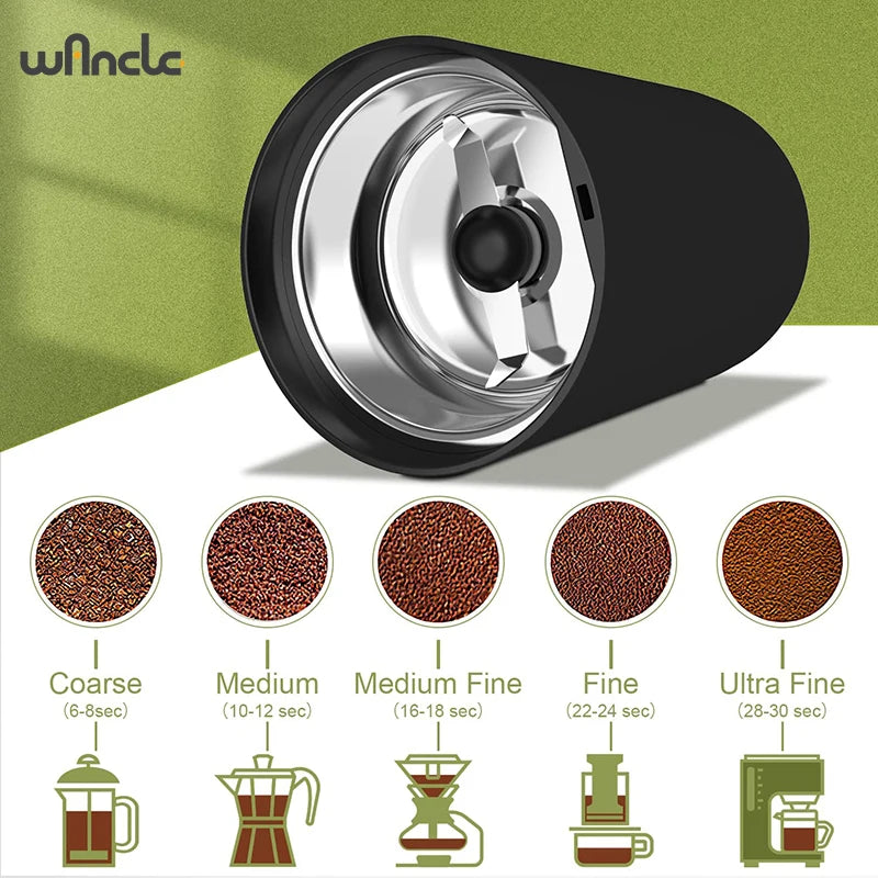 KIRAINAFLY 110V Coffee Bean Grinder For Spices And Nuts
