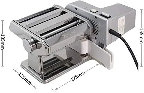 Electric Pasta Maker Machine with Motor, Stainless Steel Roller, 7 Thickness Settings for Homemade Noodles