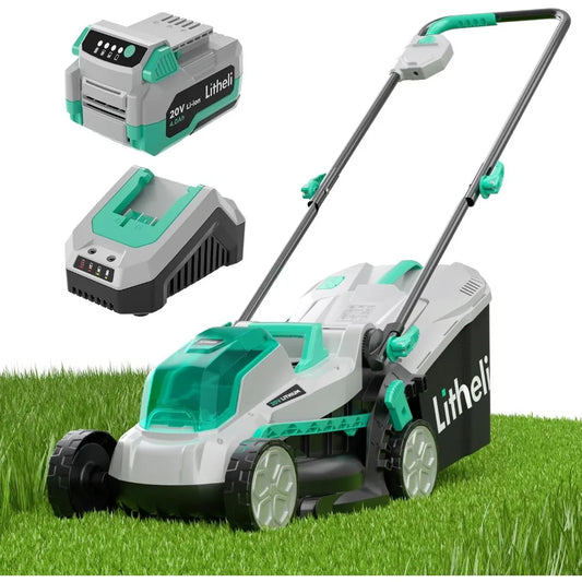 Litheli Cordless Lawn Mower Brushless Motor And Battery