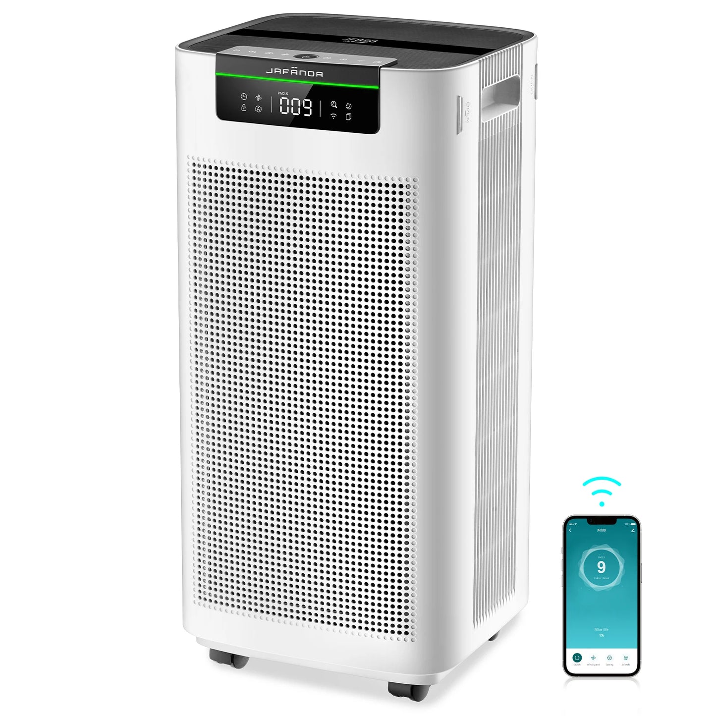 Jafanda Air Purifier For Home Rooms Alexa App True HEPA
