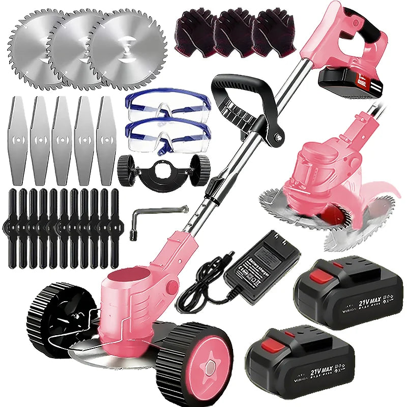 Wireless Portable Weed Trimmer With Dual Lithium Batteries