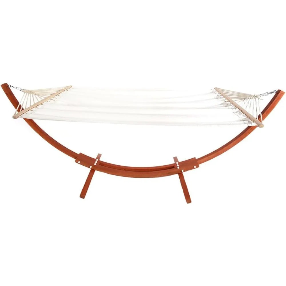 ONCLOUD Hammock Wood Arc Stand With Double Hammock Bundle