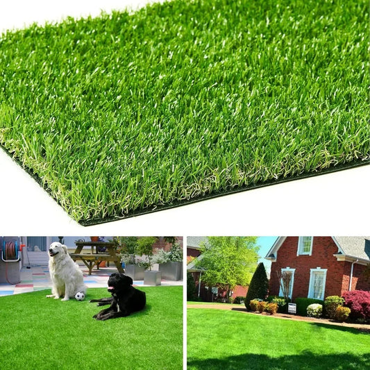 Artificial Turf with Drainage,Realistic Fake Grass Rug Indoor Outdoor Lawn Landscape for Garden, Balcony, Patio, Synthetic