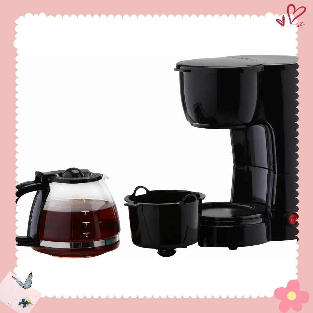 Hign-concerned 5 Cup Drip Coffee Maker With Filter Basket
