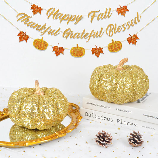 Sparkling Glitter Acorns Mini Acorn Ornaments Thanksgiving Table Decor Autumn Party Decorations Festive Favors