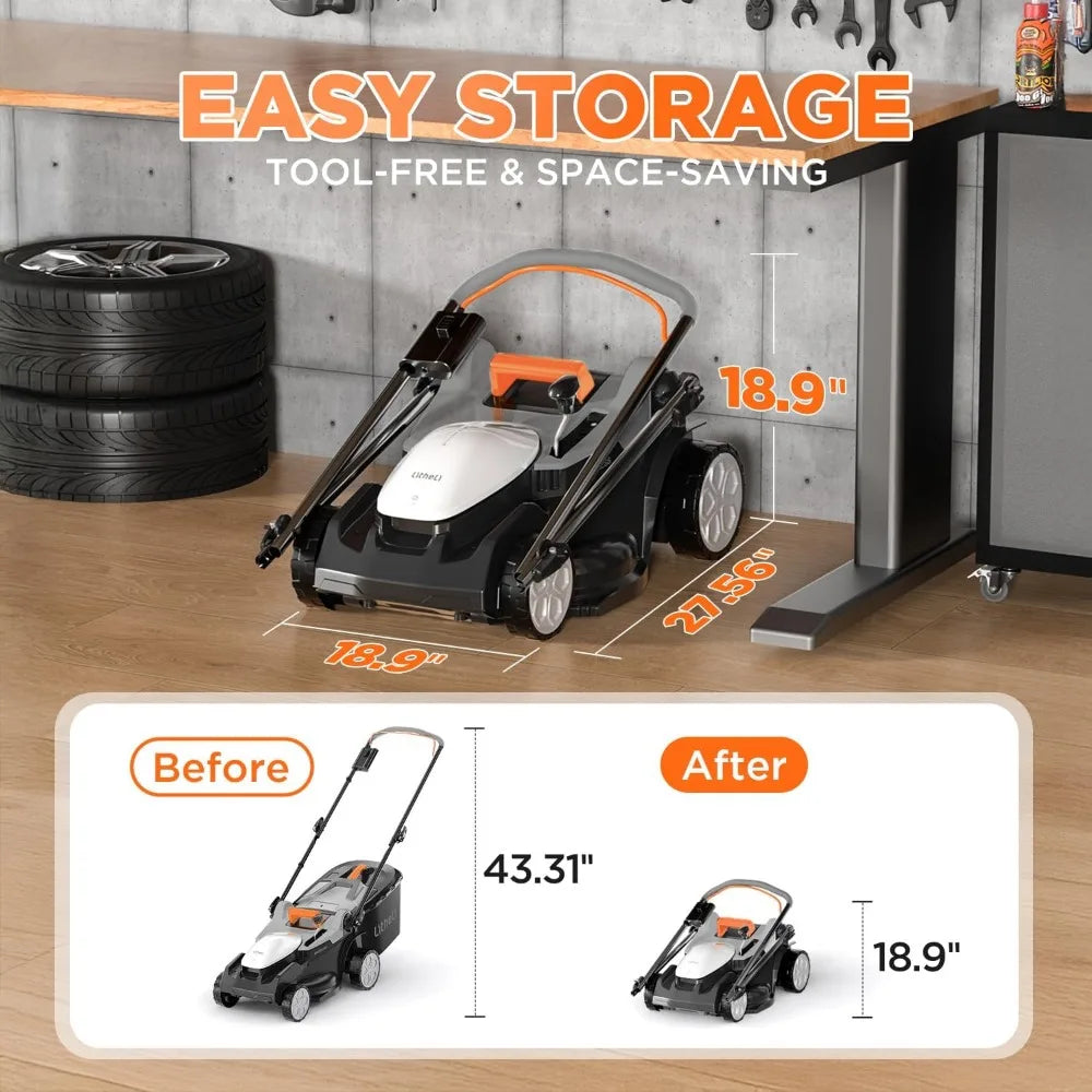 Litheli 20V Cordless Lawn Mower Height Adjustment System