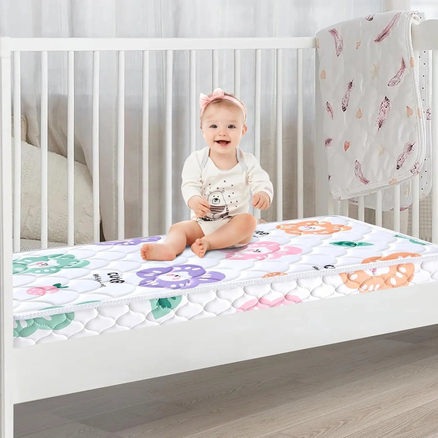 Crib and Toddler Mattress - 52" x 27.6" x 5" - Breathable - Firm - Dual Sided Standard Size Baby Mattress for Crib - Premium Foa