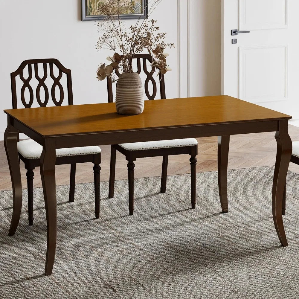 Mid Century Modern Wooden Dining Table for Kitchen or Dining Room