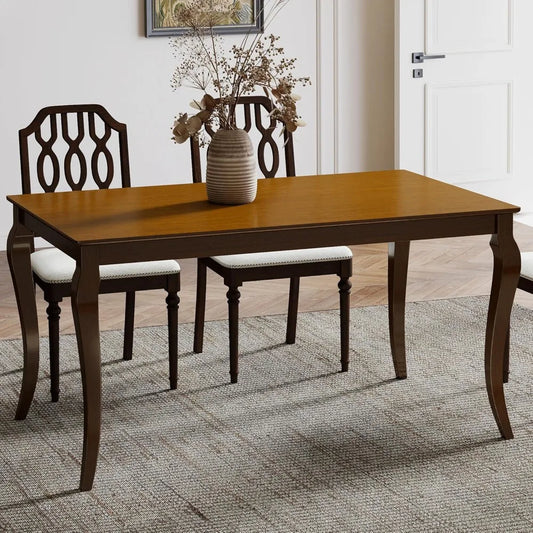 Mid Century Modern Wooden Dining Table for Kitchen or Dining Room