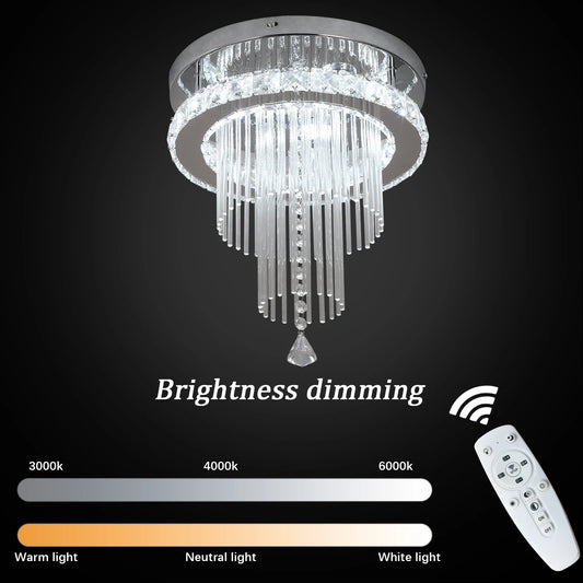 Drop Crystal Pendant Light Led Chandelier Living Dining Room Ceiling Lamp Dining Room Plafon Indoor Hanging Light Lustre Bedroom