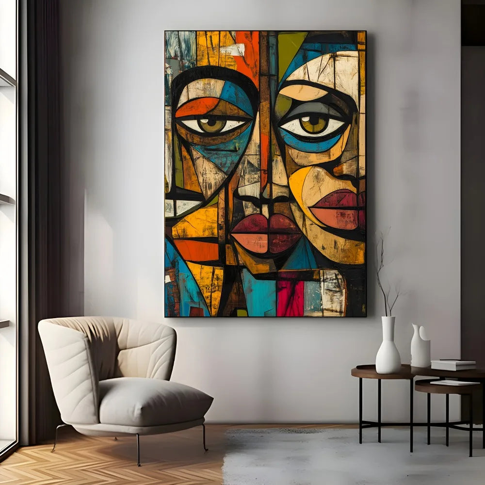 Frameless Modern African Abstract Art Canvas Print Poster