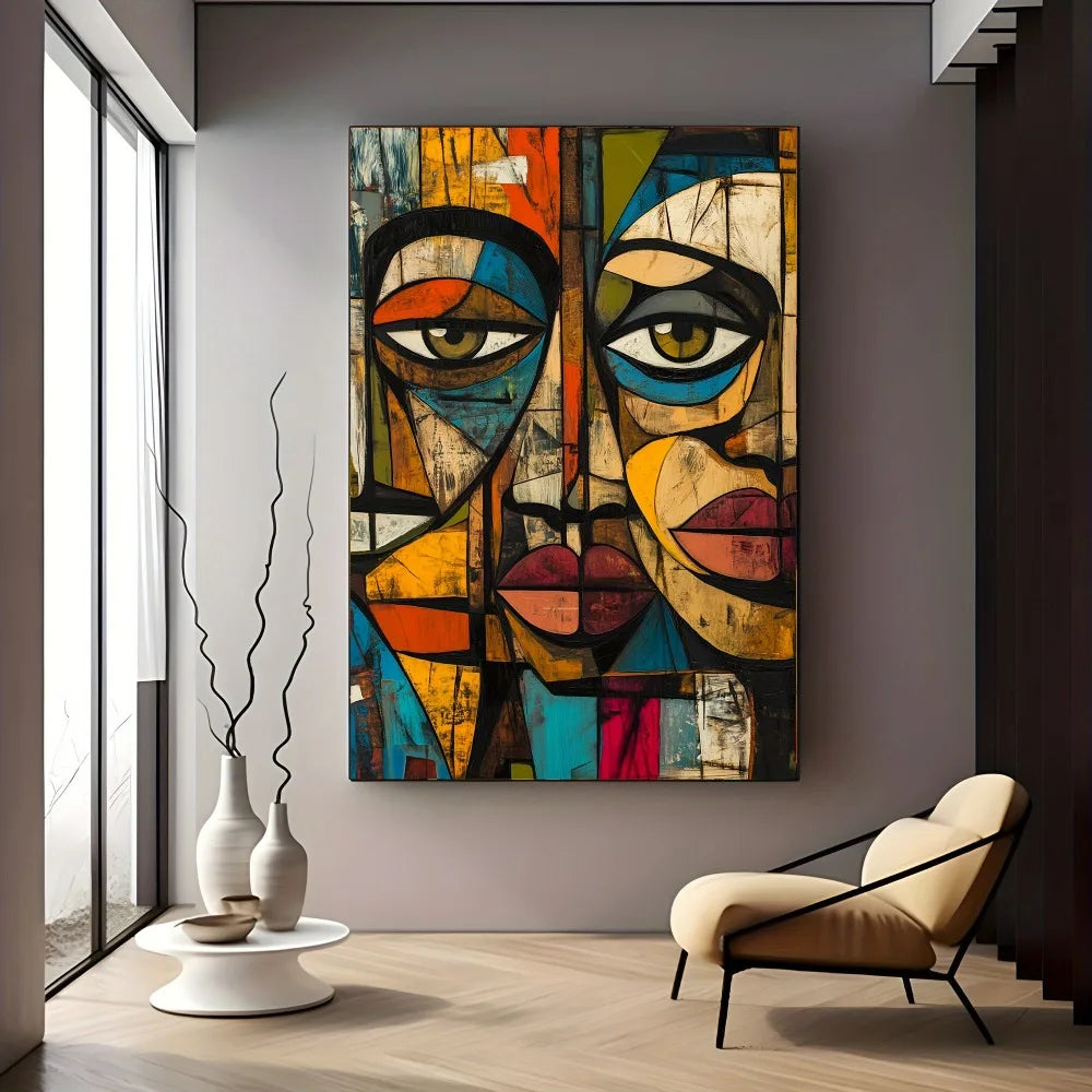 Frameless Modern African Abstract Art Canvas Print Poster