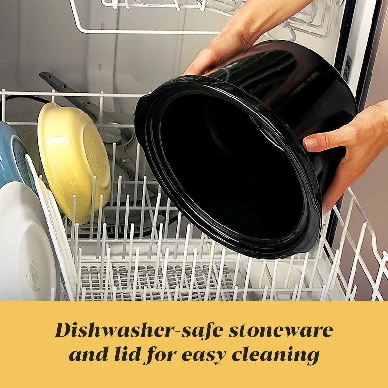 HAOYUNMA Crock Pot Manual Slow Cooker For Easy Dinners