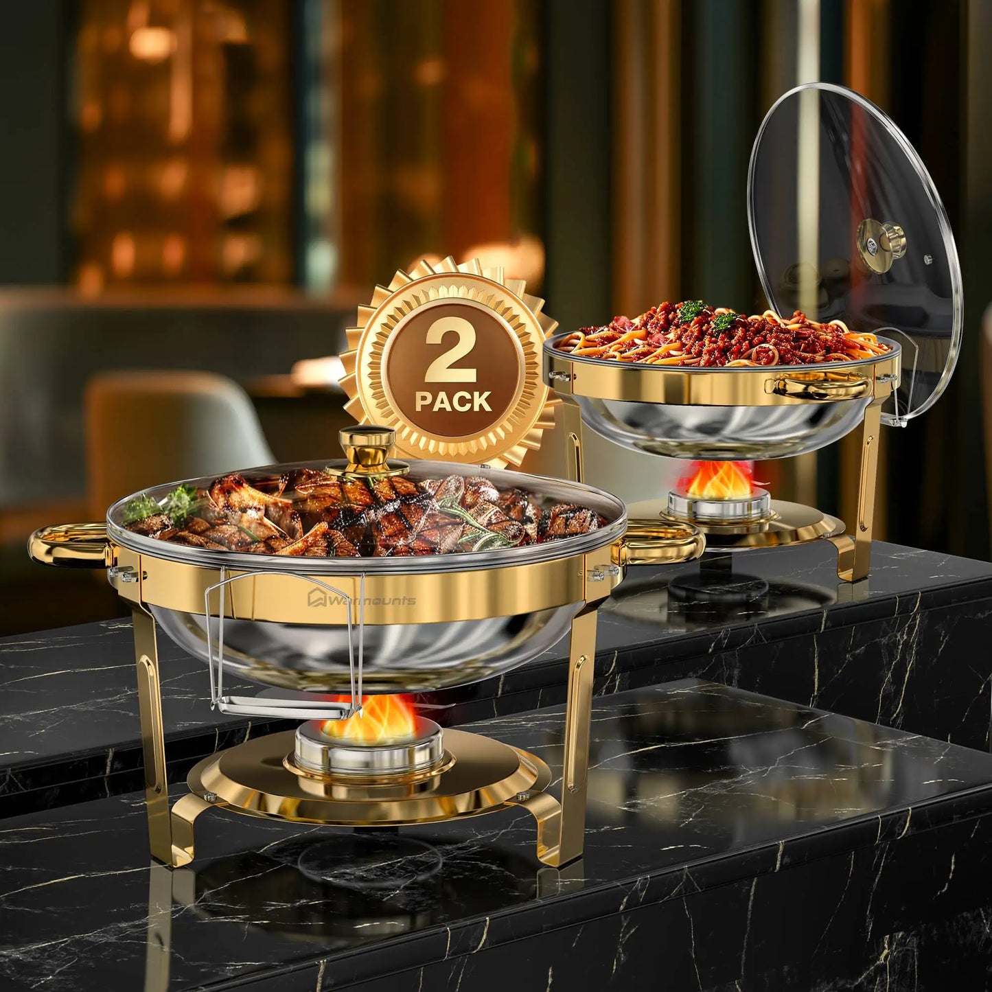 Stainless Steel Buffet Chafing Dishes Set For Home Parties