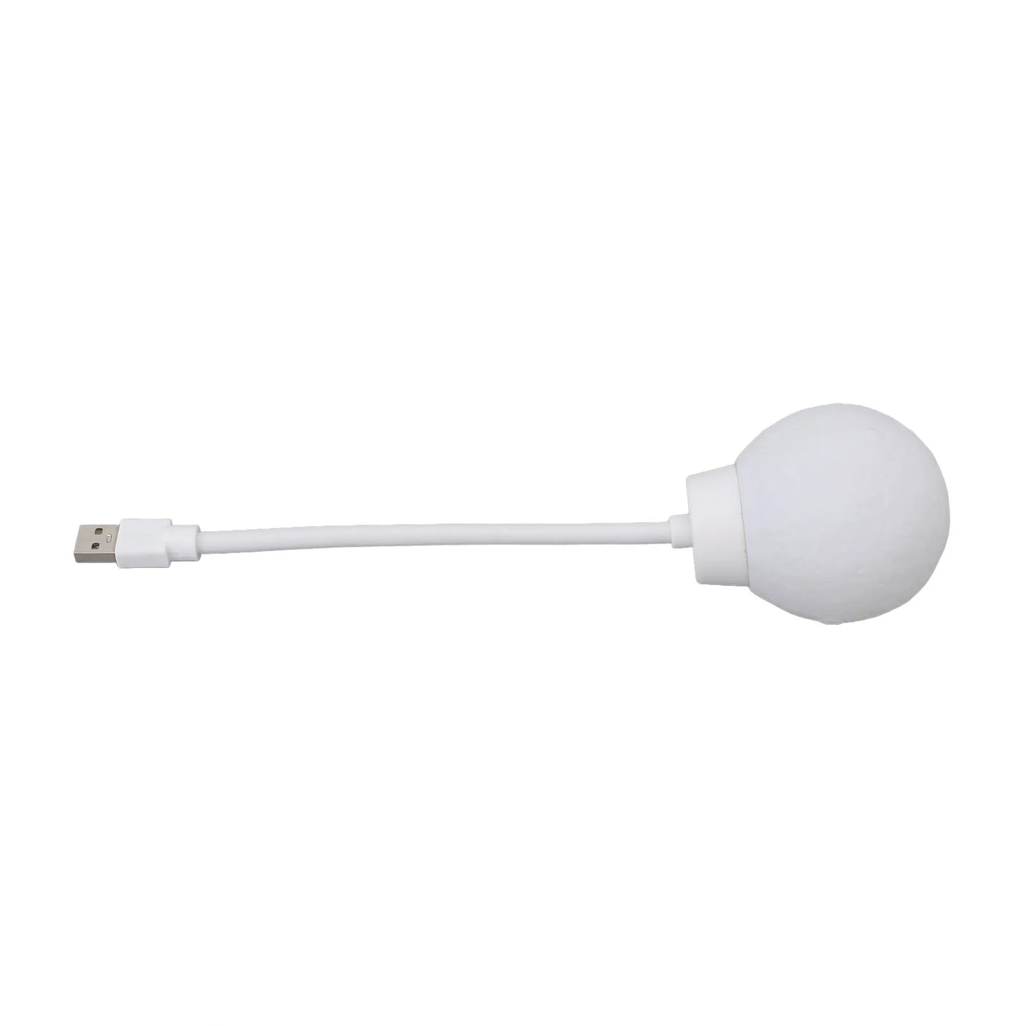 Moon Lamp 1.5W Compact 3 Color Temperature Voice Control USB Plug in Light Flexible Gooseneck for Bedside