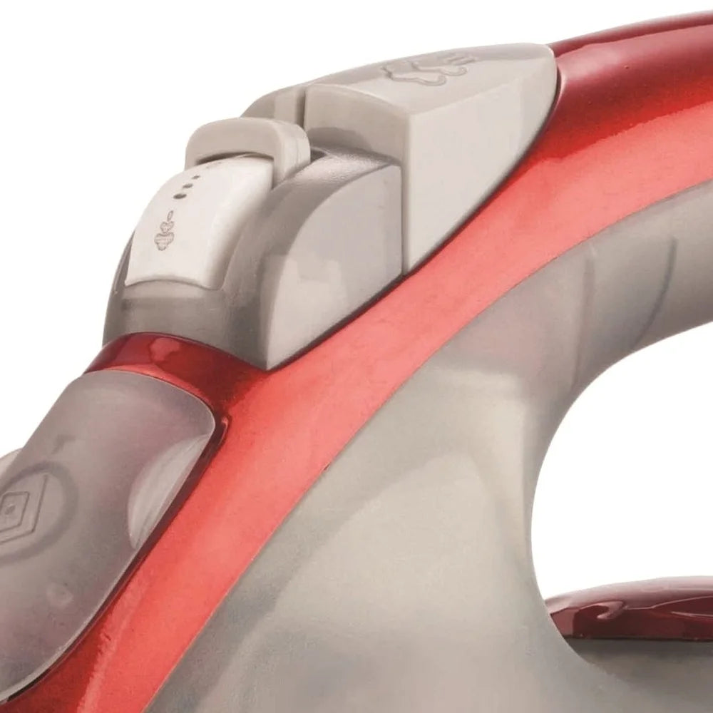 Nonstick Steam Iron with Adjustable Heat Vertical Steam Dry Spray Functions Easy Fill Water Reservoir Clothes Curtains Linens