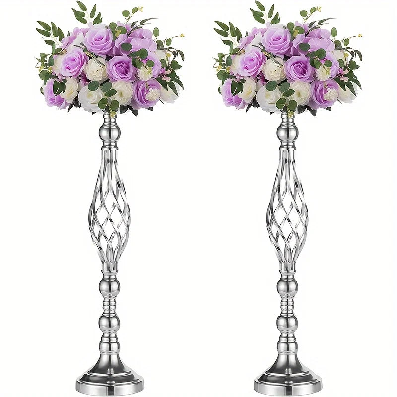 2/10 Piece Metal Vase Set, Wedding Party, Birthday Party, Christmas and Halloween Decoration