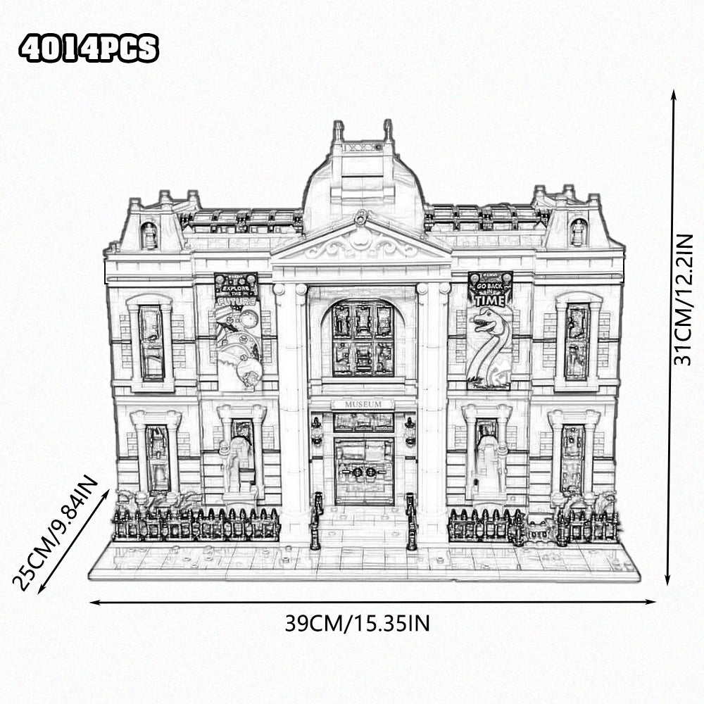 Creative Expert Brick Bank Cafe Corner Model MOC Street