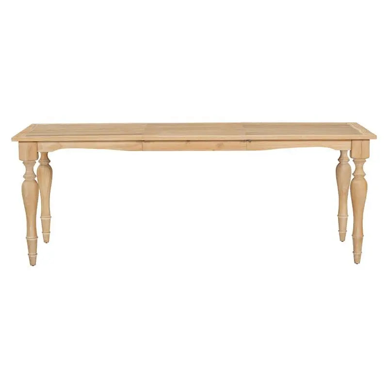 Vintage Traditional Extendable Dining Table 82.7" with Removable Leaf 23.6", Natural Finish