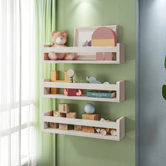 1pcs hold wall mounted partition storage rack, bedroom storage suspended wall shelf, solid wood wall storage and organizing rack