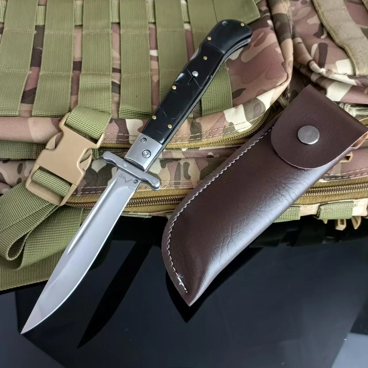 Russian Finka NKVD Outdoor Portable Folding Pocket Knives 440C Blade Utility Survival Camping Hunting Rescue Knife EDC Tools