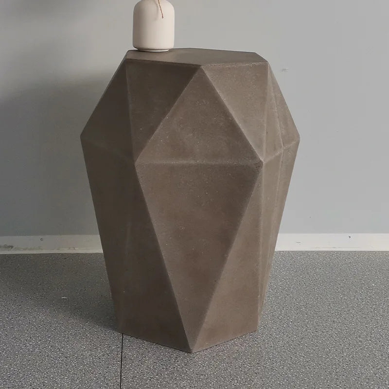 Minimalist Cement Diamond Nordic Coffee Table Living Room