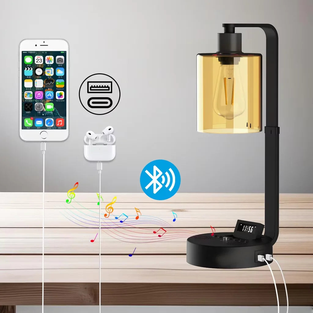 LED Bedside Lights Table Lamp Dimmable Desk Lamp Touch Night Light Office Table Rechargeable Study Reading Button Desk Lights