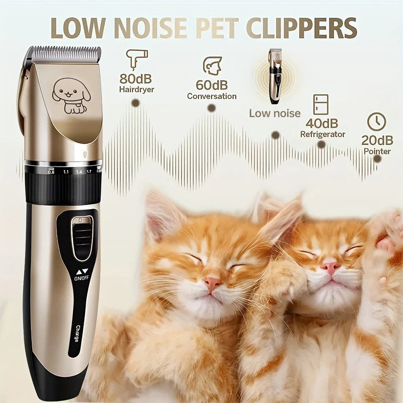 Shuyu Pet Hair Trimmer Kit Electric Grooming Clippers